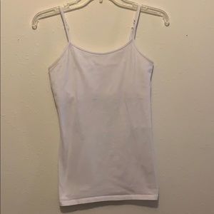Vanity White Spaghetti Strap Tank Top Size M